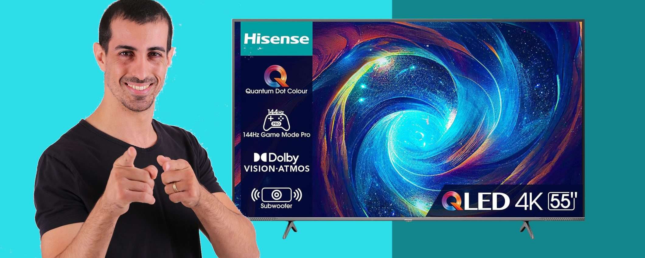 Smart TV Hisense QLED 4K da 55