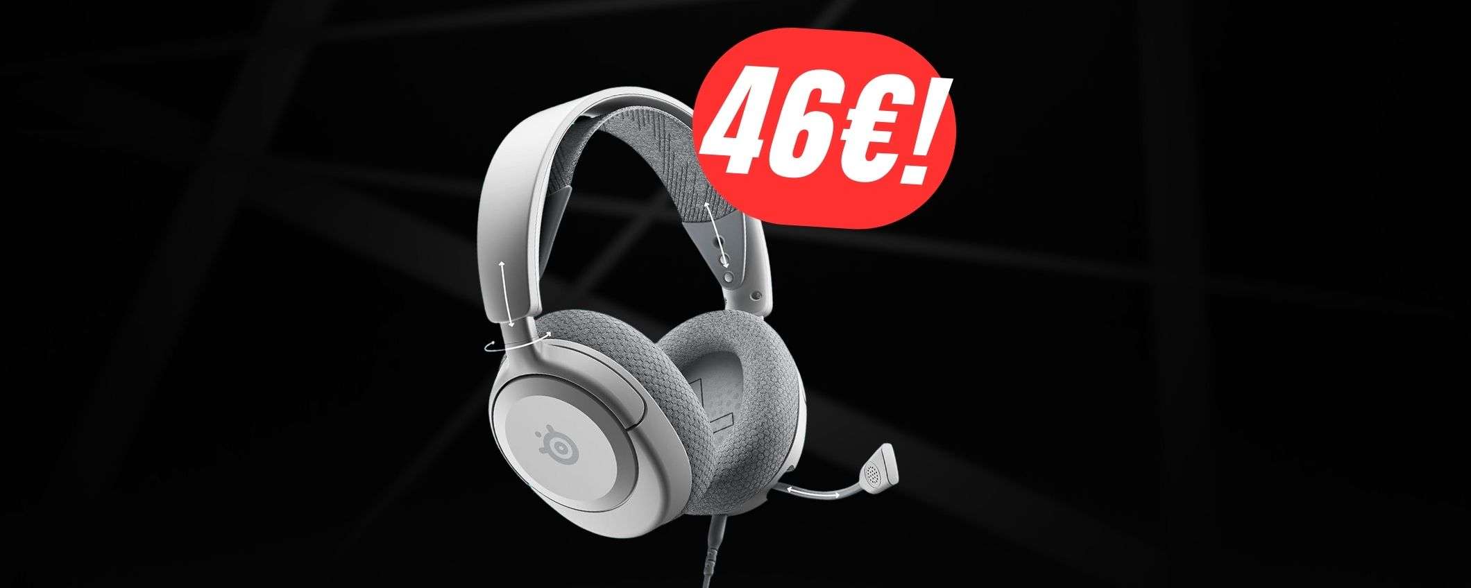 Freschissime e ultra-leggere: le CUFFIE da GAMING SteelSeries a 46€ sono perfette!