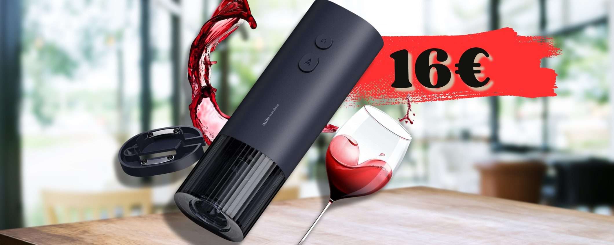 Cavatappi ELETTRICO di design: sconto EPICO ma lampo su Amazon