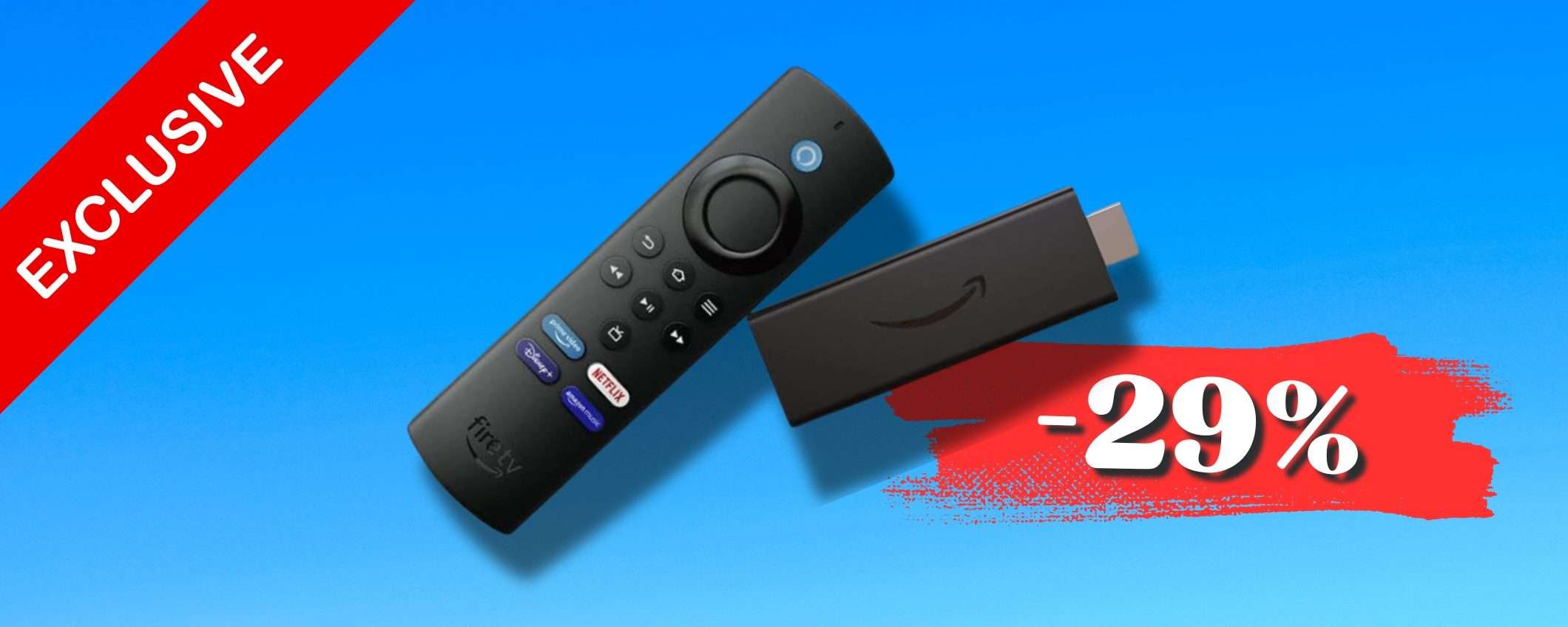 ESCLUSIVA clienti Prime: sconto del 29% sulla FIRE TV STICK LITE, corri