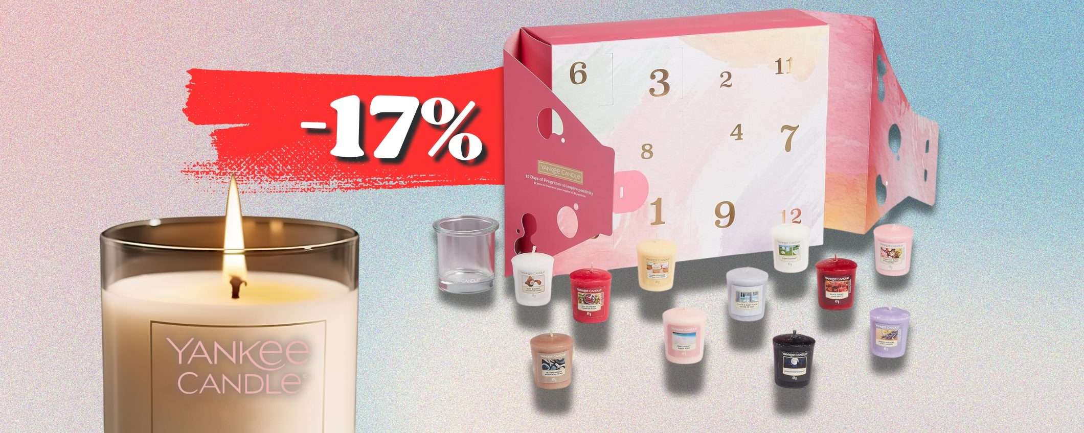 Yankee Candle: 12 giorni di candele Votive con un set SPAZIALE (-17%)