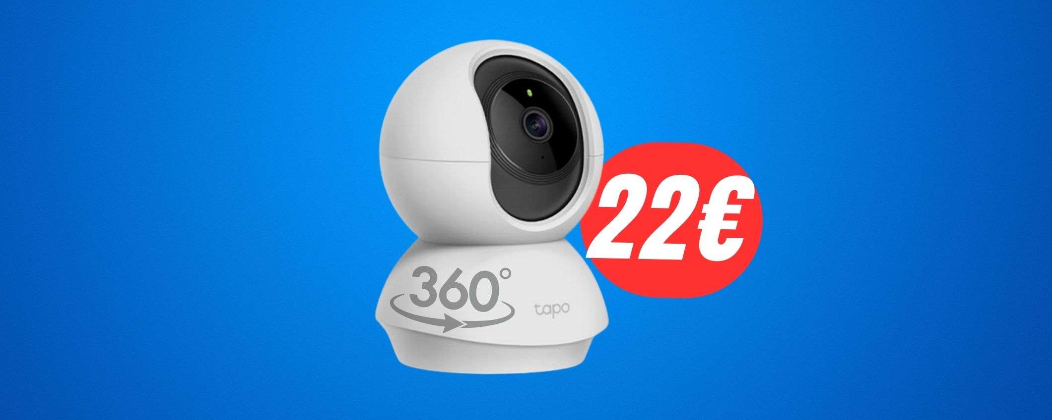 Controlla la tua casa anche in vacanza grazie alla TELECAMERA 360° (a soli  22€!)