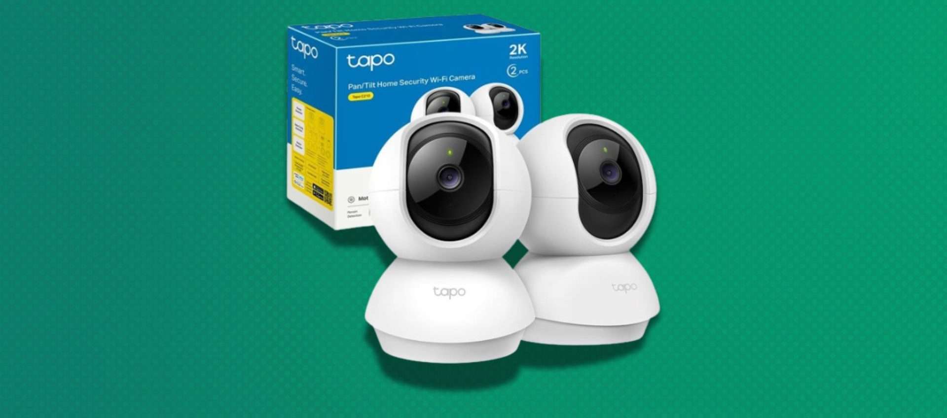 Tapo C210P2 in offerta: il bundle da due telecamere è tuo a meno di 50€ (Amazon)