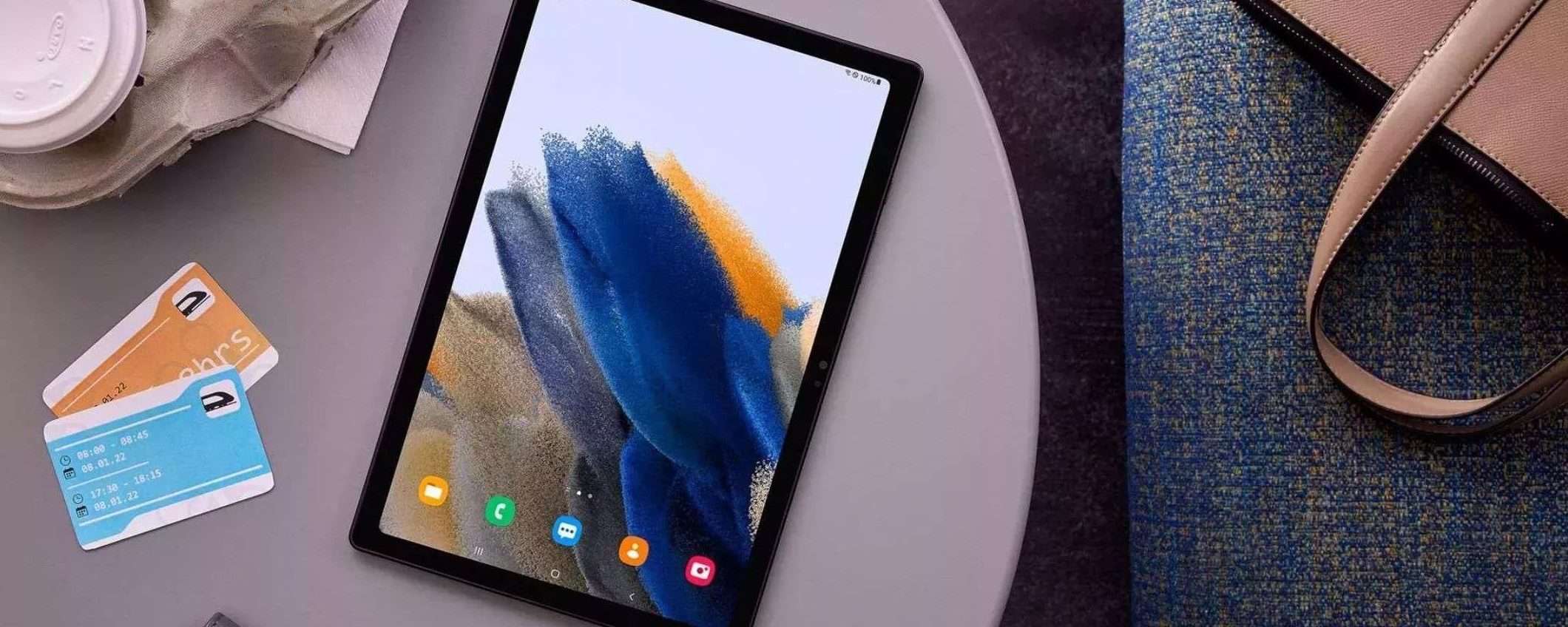 Samsung Galaxy Tab A8: il tablet per rilassarsi al mare, lo paghi meno di 160€