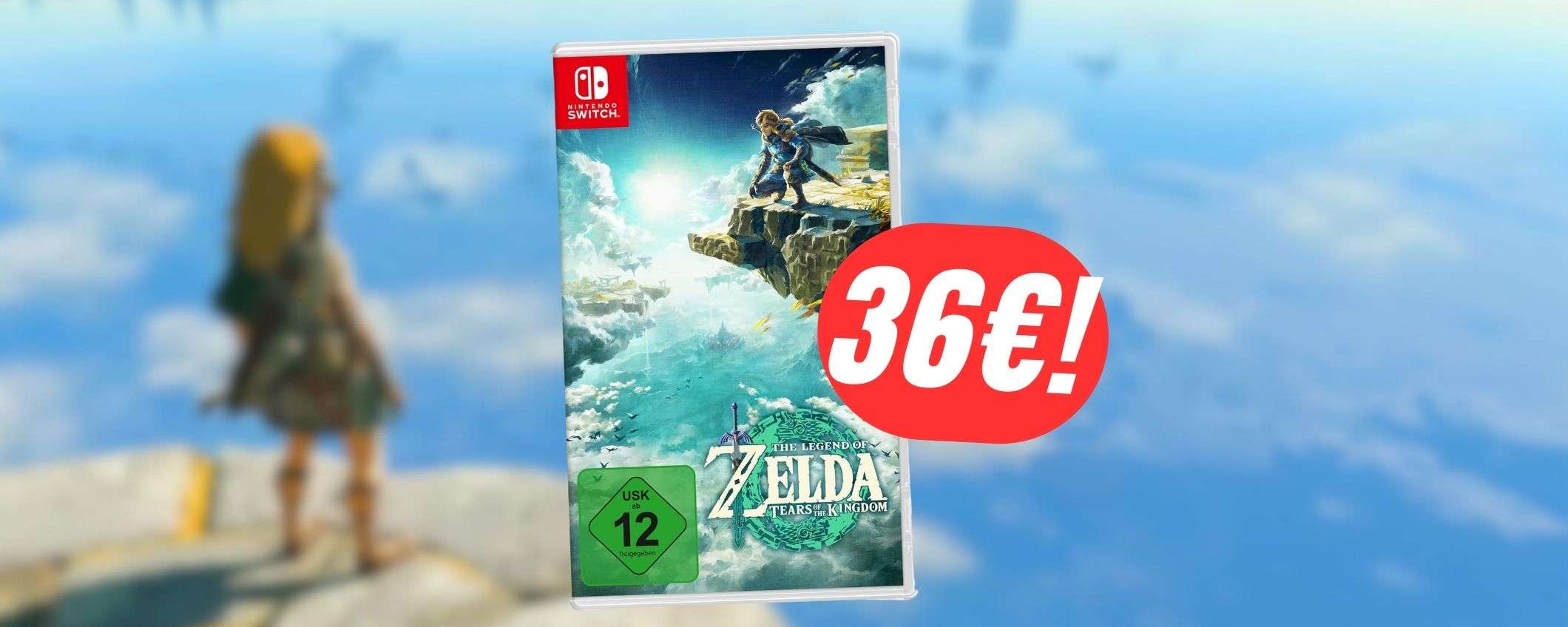 SCONTO SHOCK per The Legend of Zelda: Tears of the Kingdom (solo 36€!)