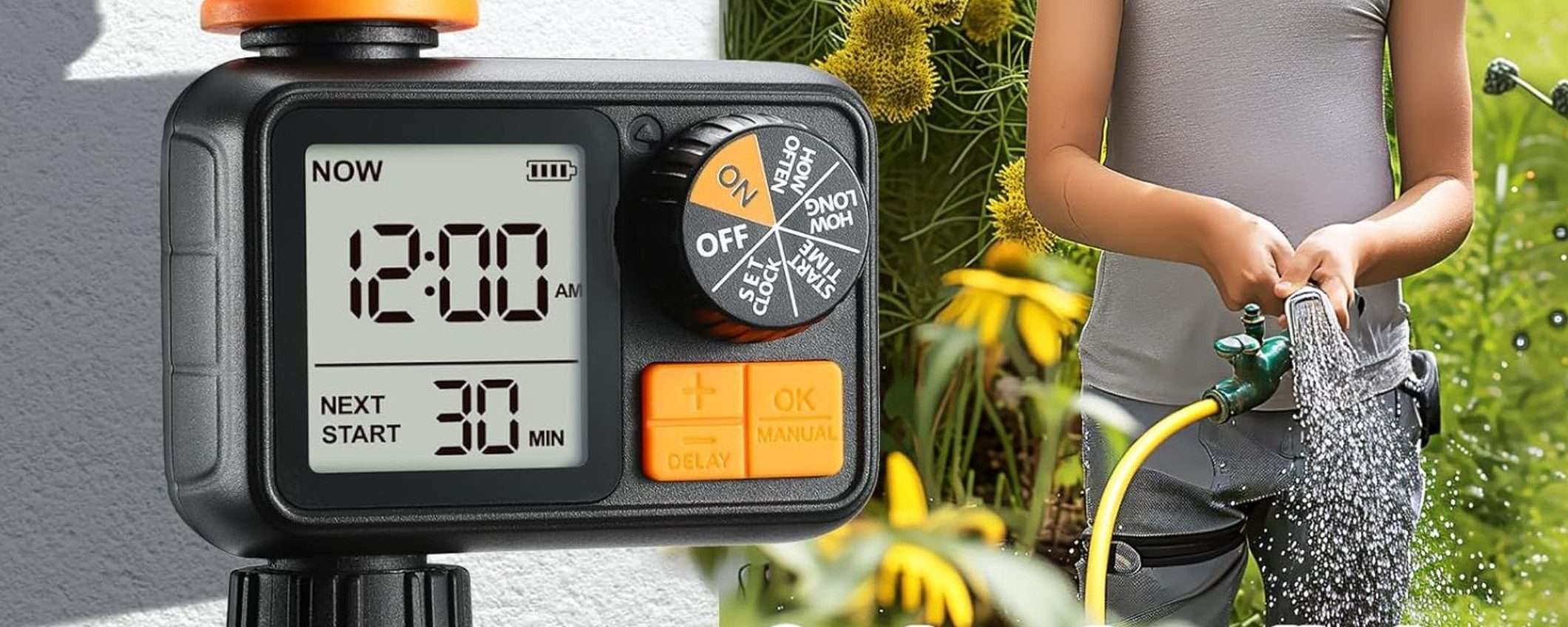 Timer per irrigazione automatica a soli 21€: occasione Amazon per il giardinaggio