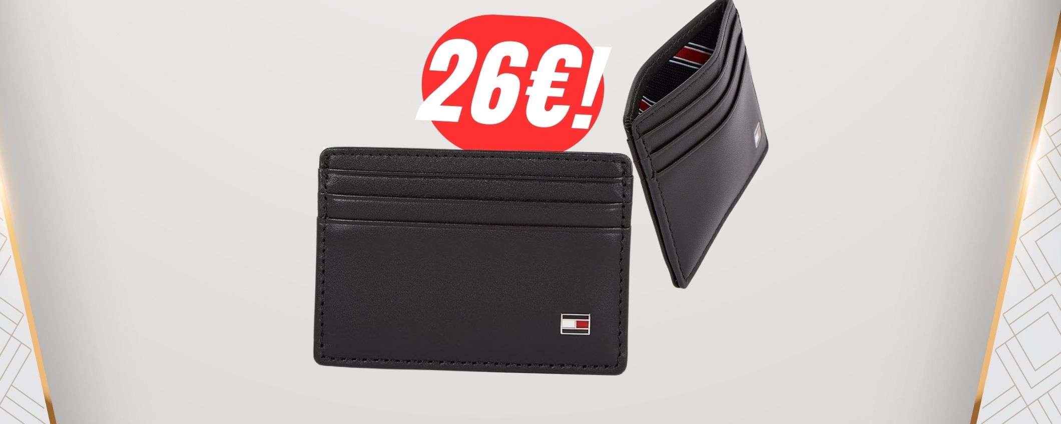 Mini portafogli Tommy Hilfiger a 26€ col COUPON: c'è anche la fessura per le banconote!