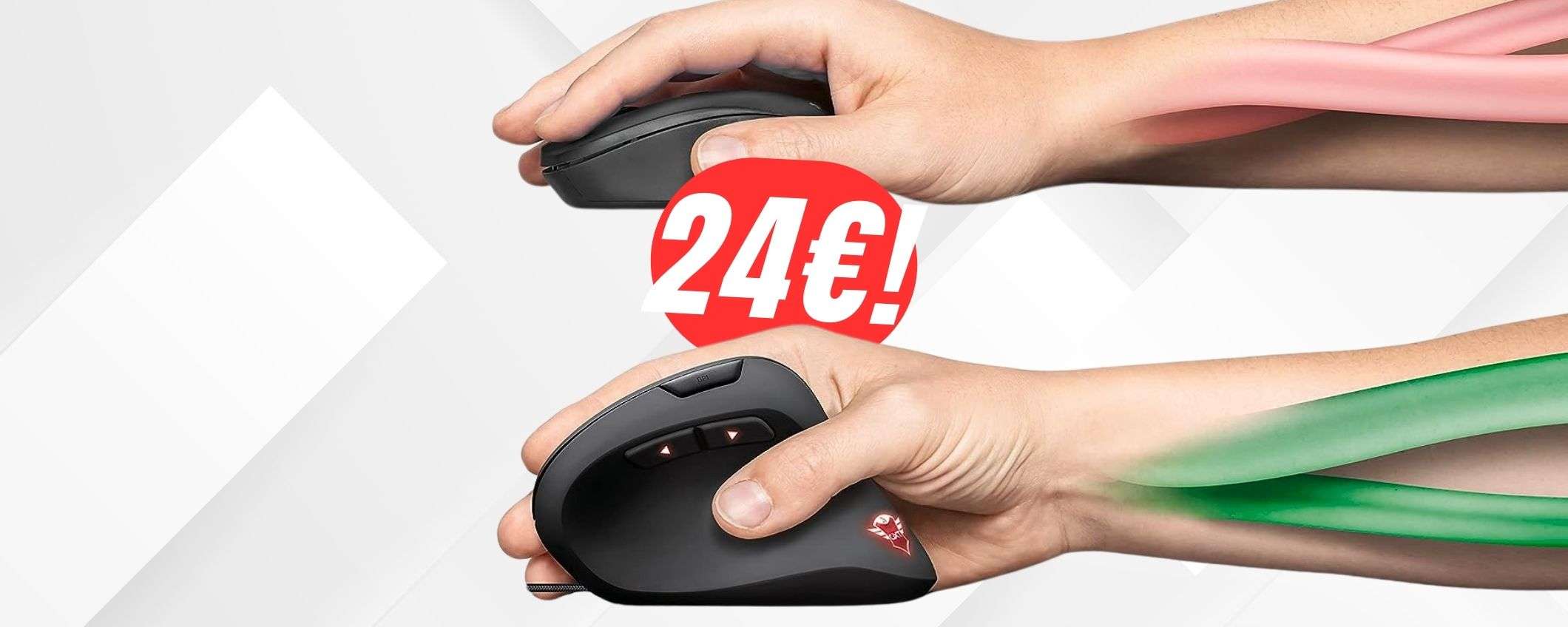 Con questo MOUSE VERTICALE a 24€ non avrai più dolori al polso!