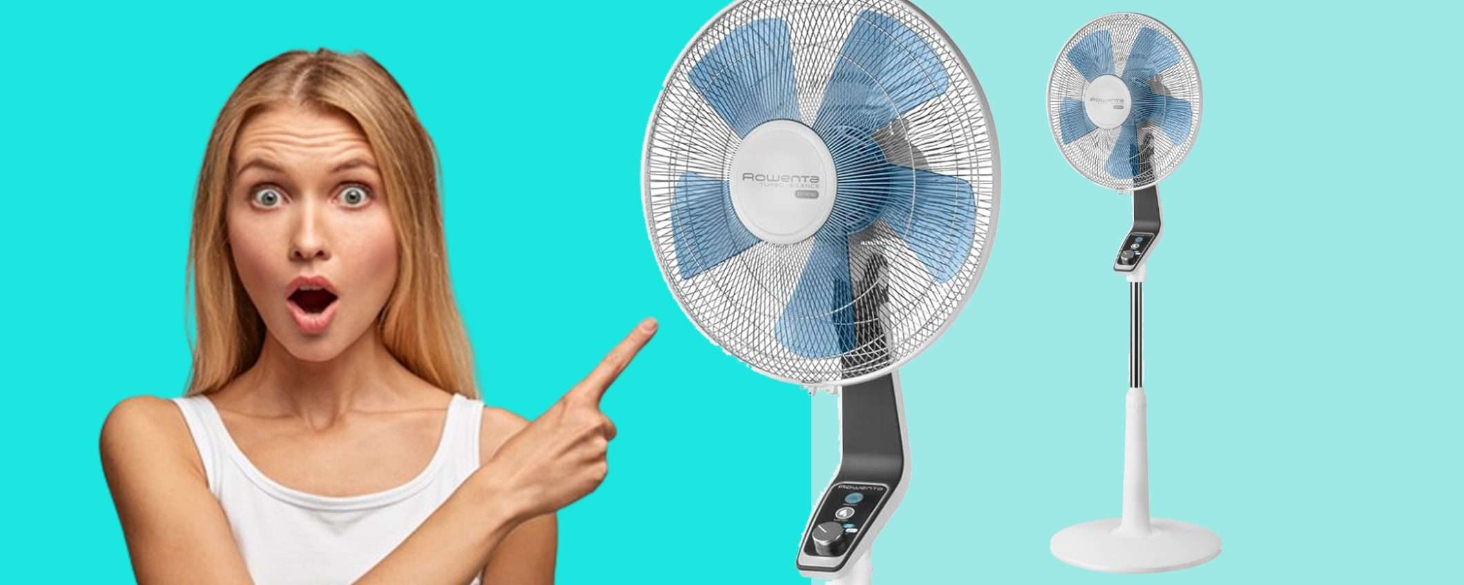 Ventilatore a Piantana Rowenta: silenziosità estrema, sconto WOW