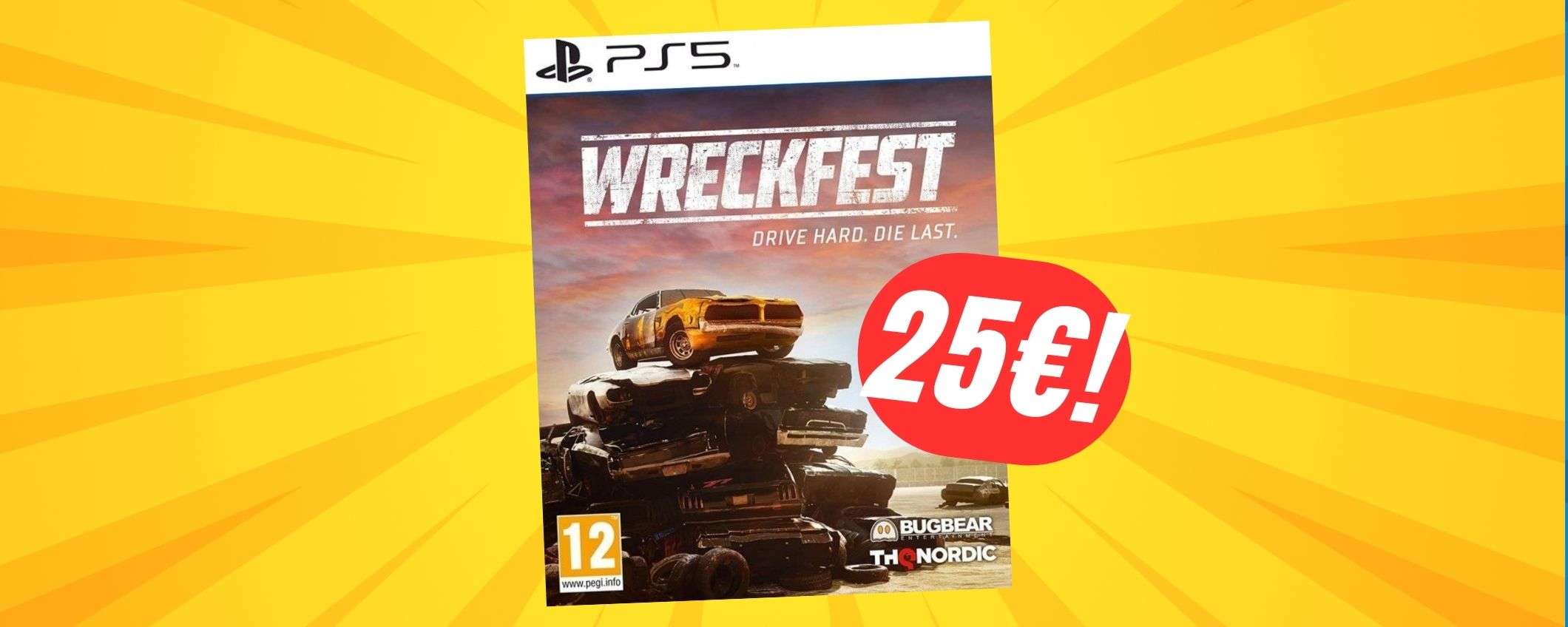 Destruction Derby per PS5? OFFERTONA per Wreckfest a 25€!