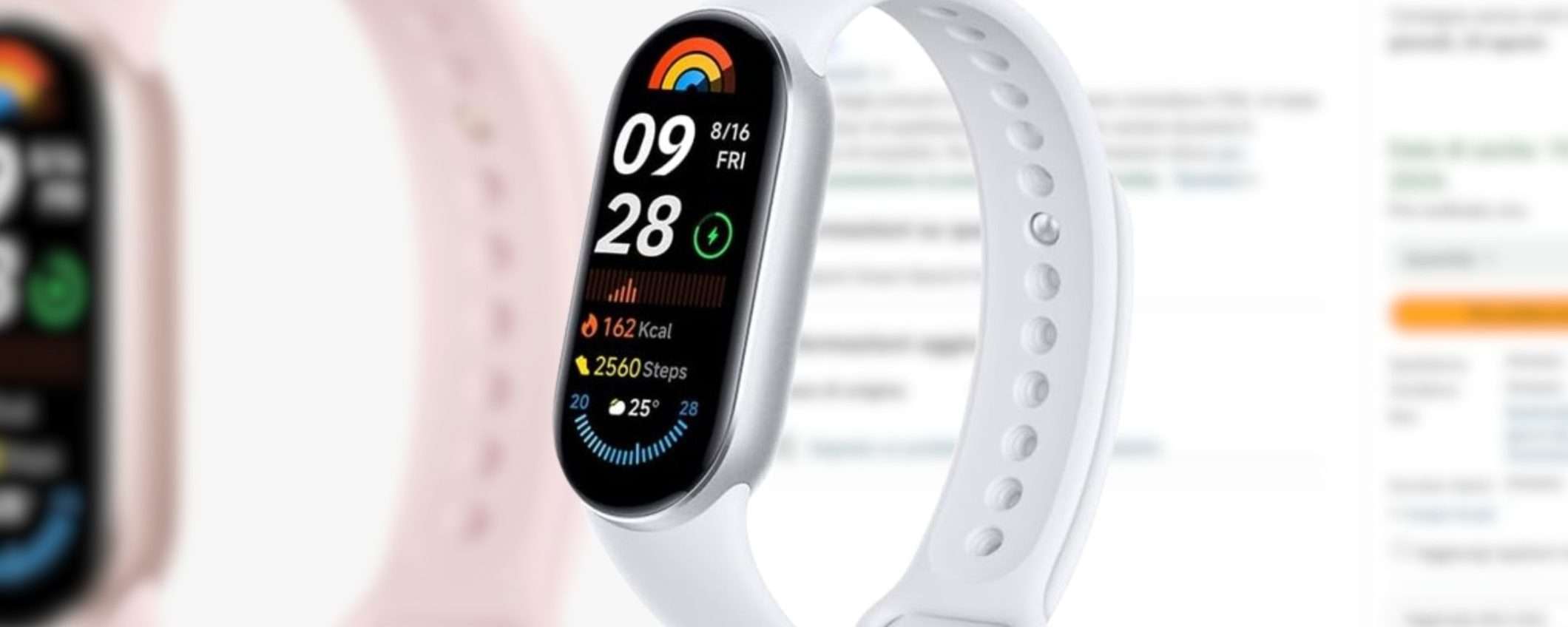 Xiaomi Smart Band 9 è già su Amazon Italia in PREORDINE: prezzo e uscita