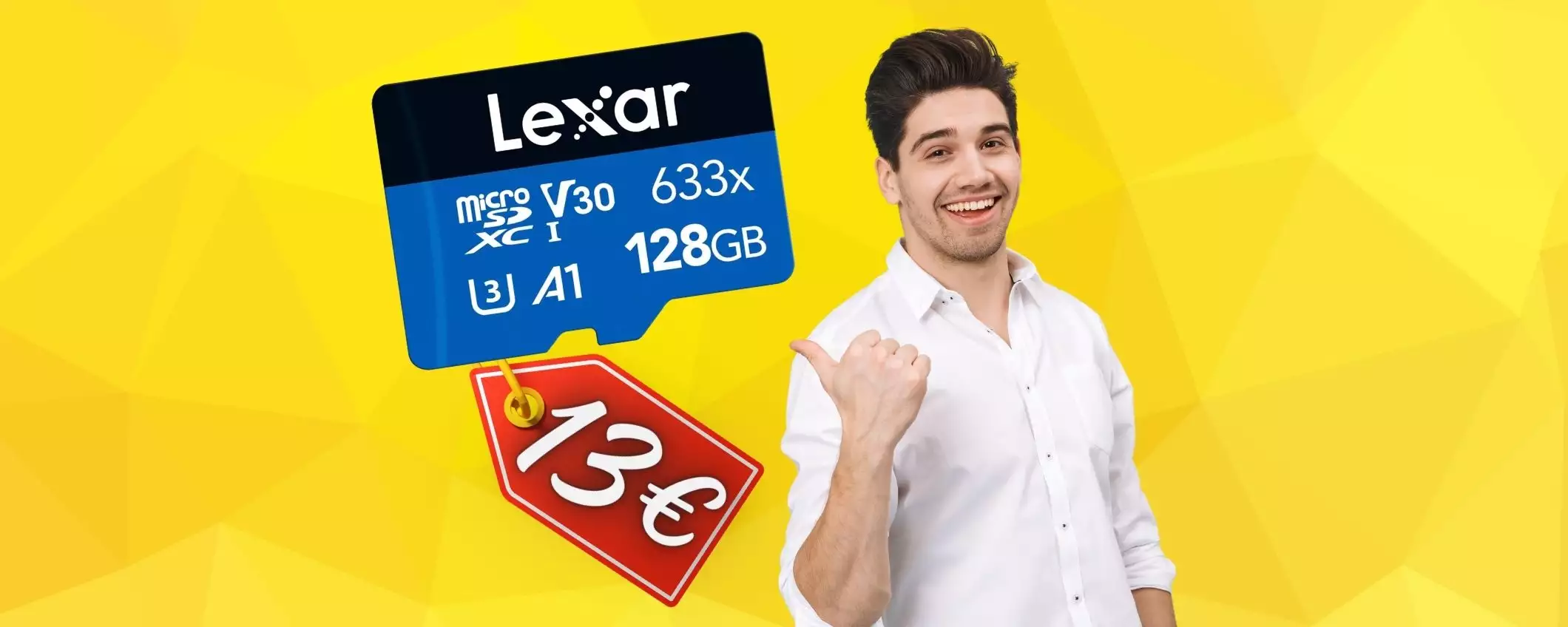 Ti BASTANO 13€ per la scheda microSD Lexar da 128GB (Amazon)