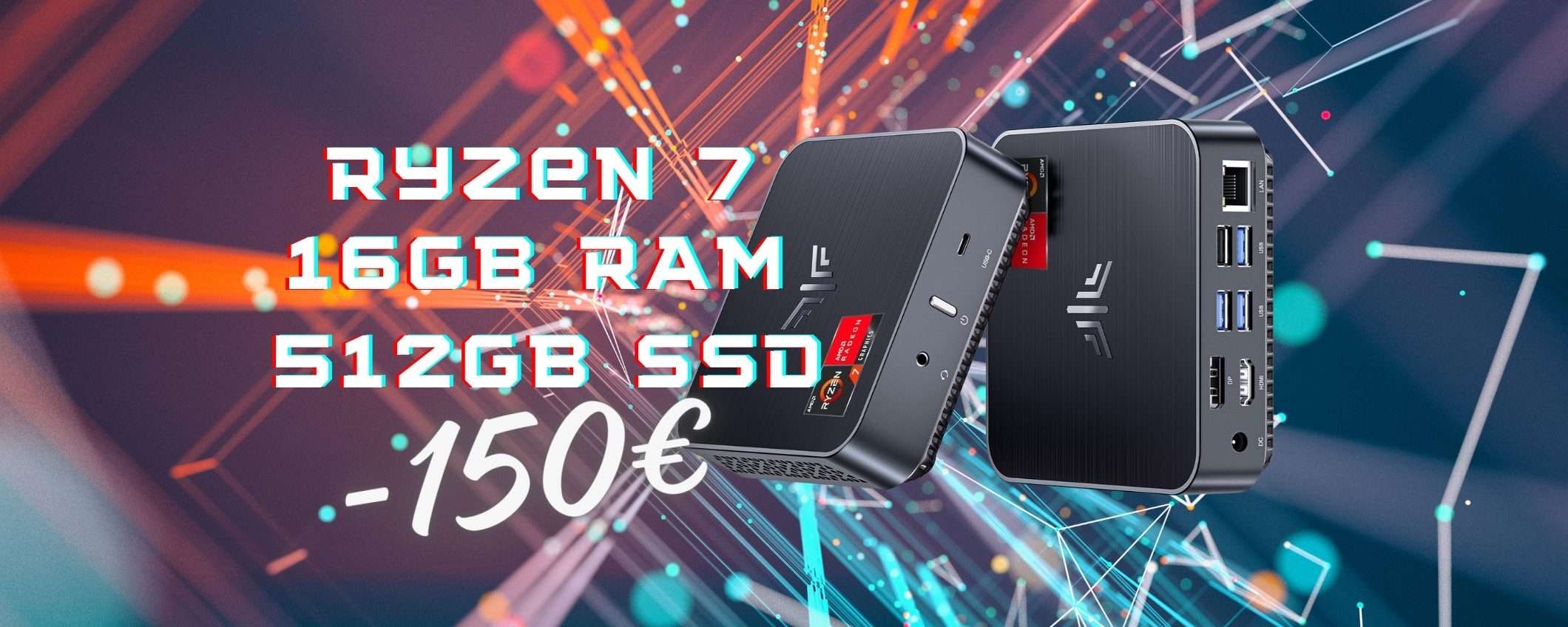 Una BESTIA di Mini PC con AMD Ryzen 7 a 150€ in MENO su Amazon