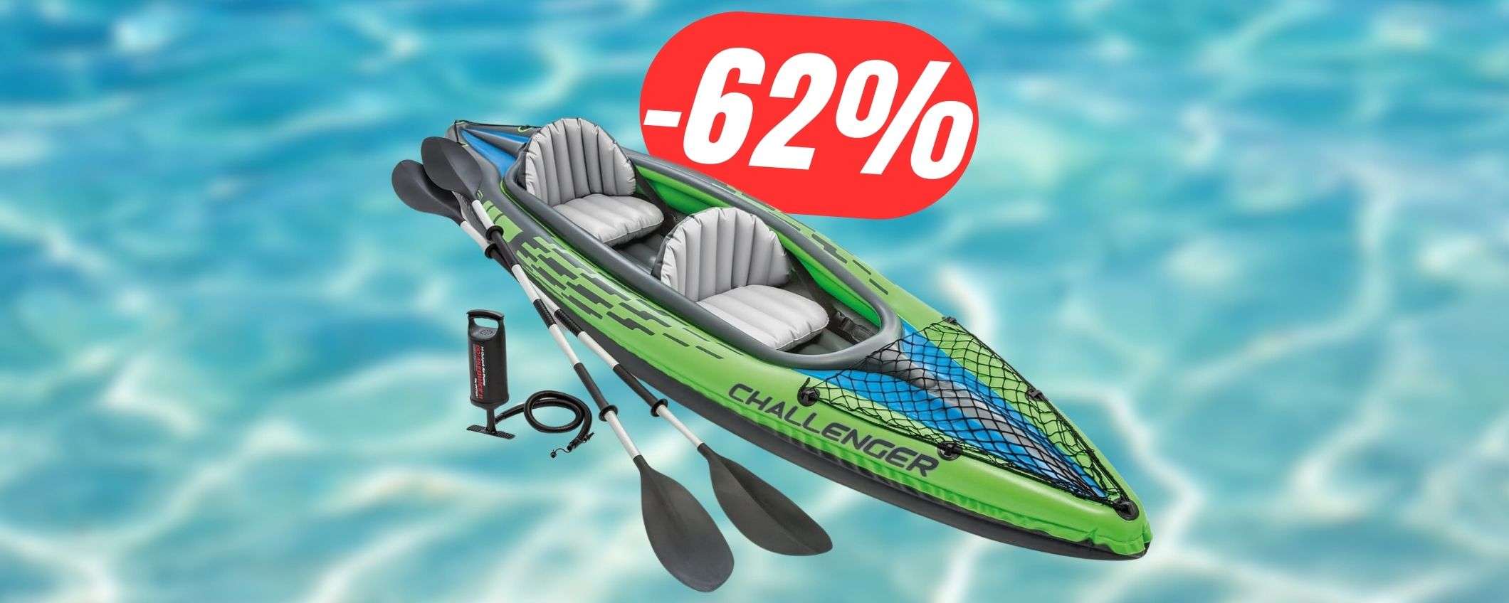 PREZZONE per la CANOA GONFIABILE di Intex (solo 82€!)