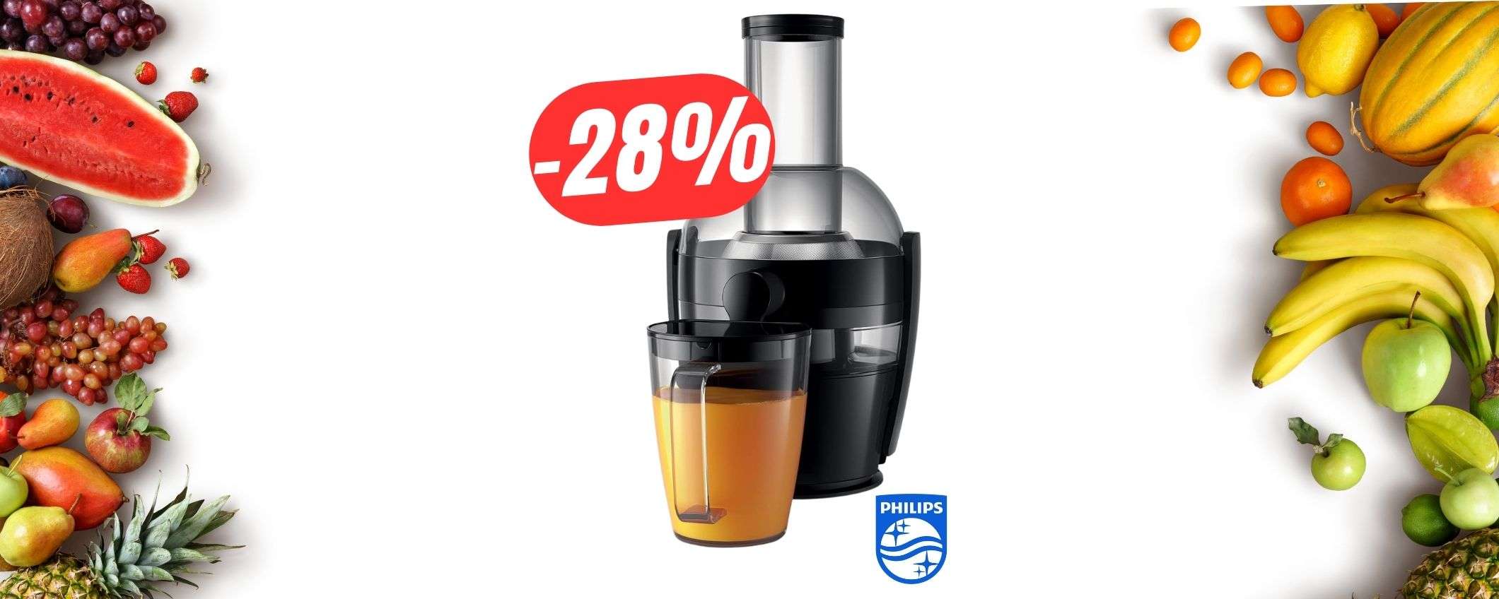 Prepara succhi dei frutta freschissimi con la CENTRIFUGA Philips al -28%!