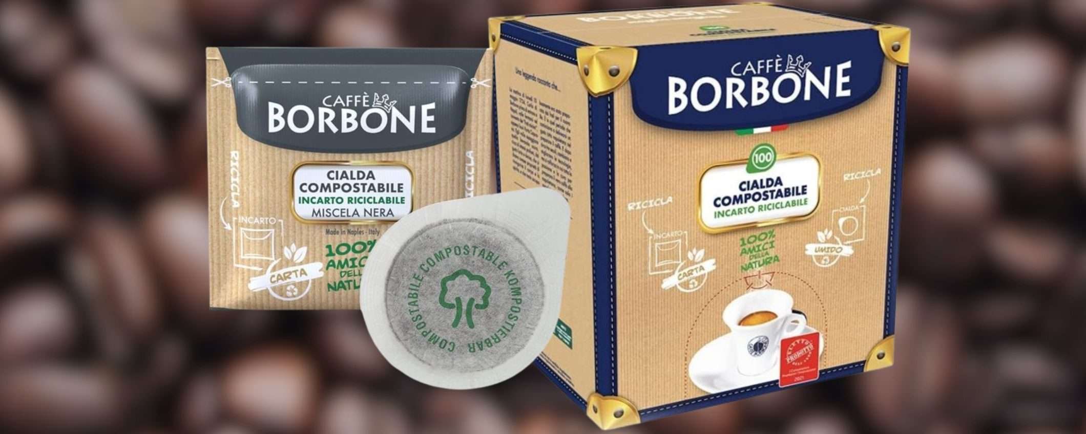 Caffè Borbone, scorta di 100 cialde a 13€: promo ASSURDA su Amazon