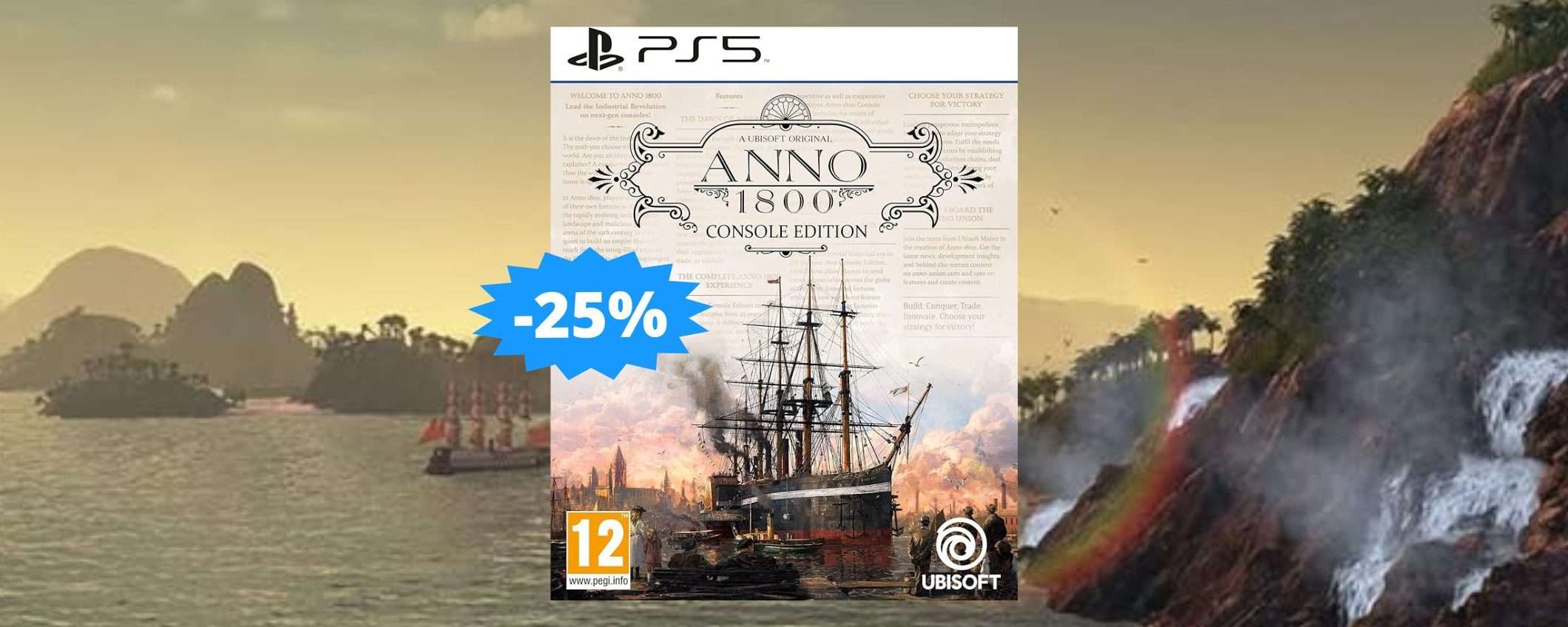 ANNO 1800 per PS5: un'avventura INDIMENTICABILE (-25%)