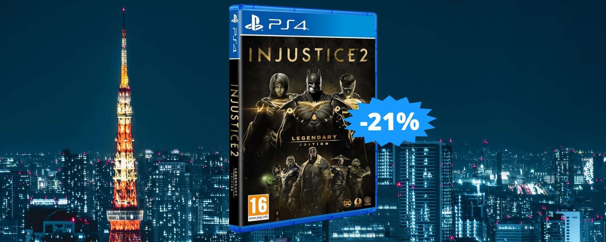 Injustice 2 Legendary Edition per PS4: sconto EPICO del 21%