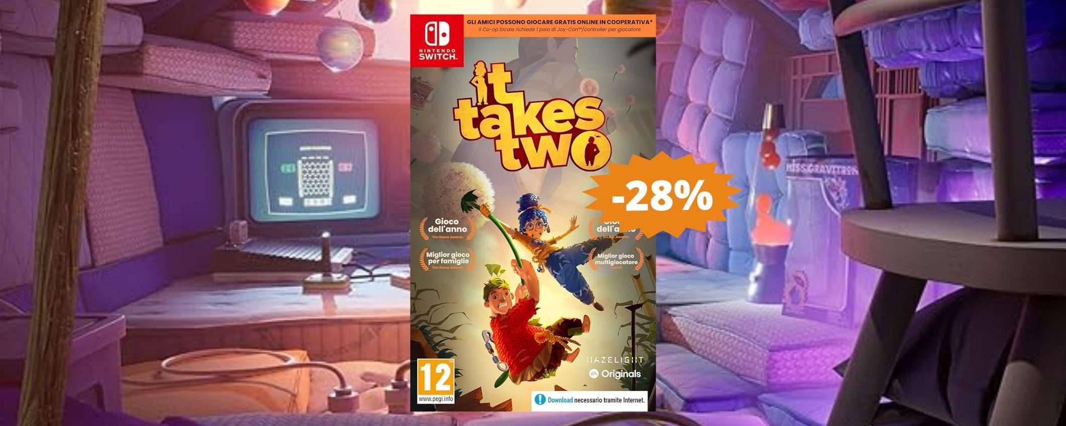 It Takes Two per Switch: un'occasione imperdibile su Amazon (-28%)