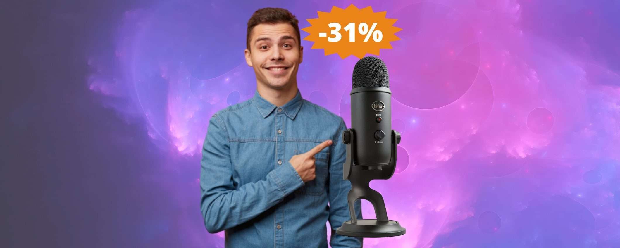 Logitech Blue Yeti: AFFARE imperdibile per le OFFERTE Prime Day (-31%)