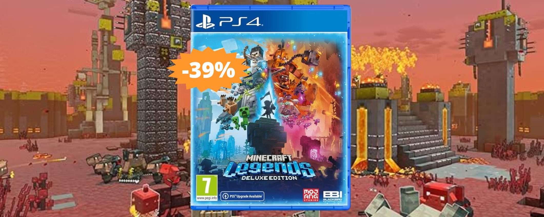 Minecraft Legends per PS4: non puoi perderlo a questo PREZZO (-39%)