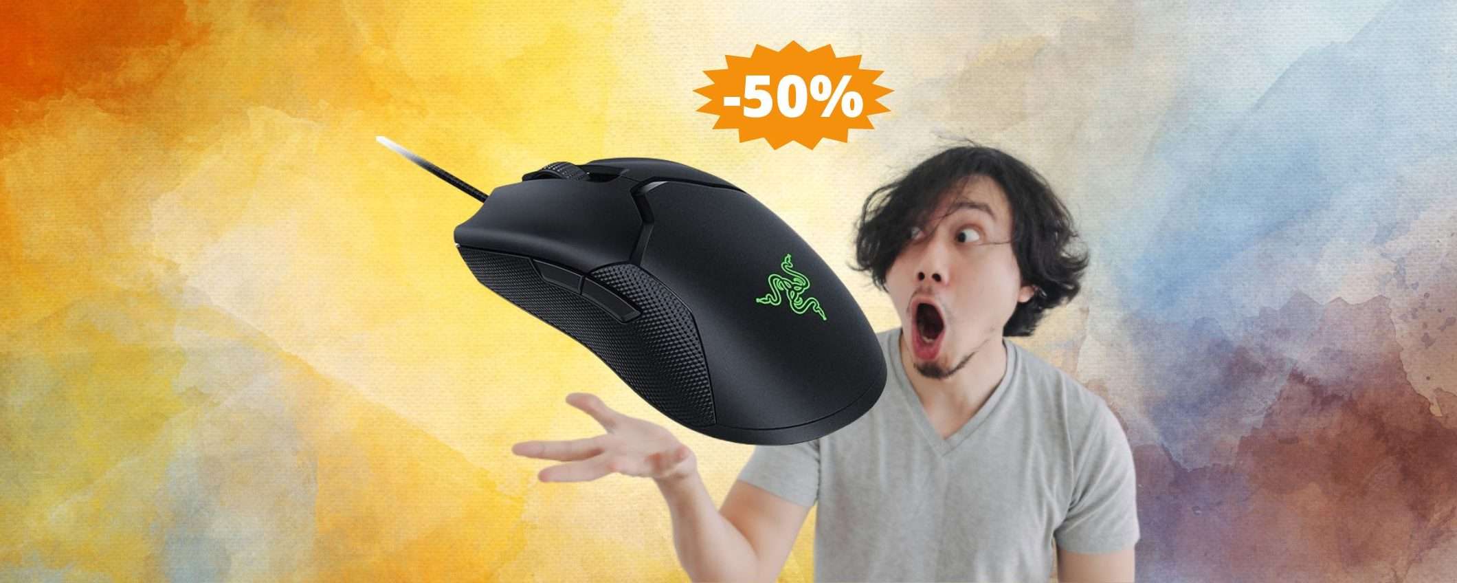 Mouse Razer Viper 8K: sconto FOLLE del 50% su Amazon