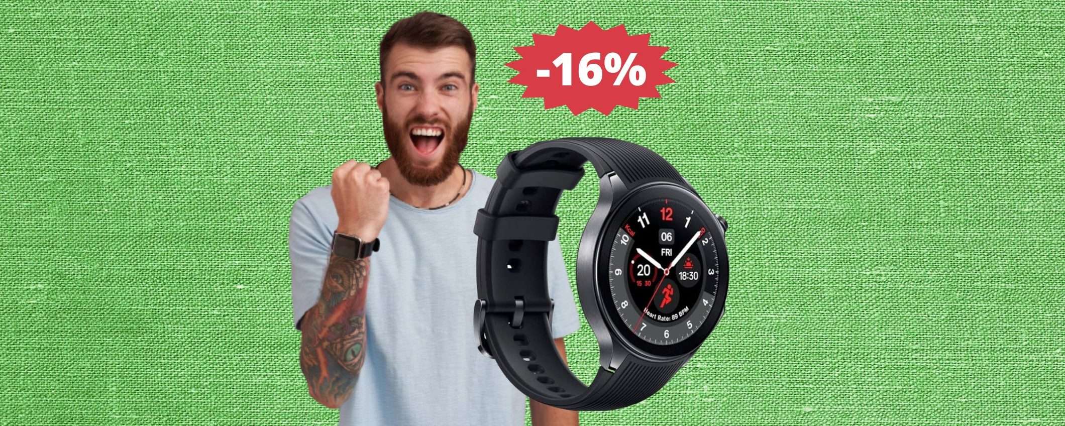 OnePlus Watch 2: bello, moderno e in SUPER sconto (-16%)