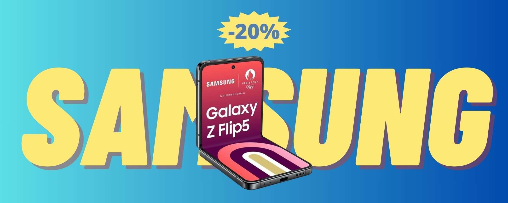 Samsung Galaxy Z Flip5: quasi 200 euro di SCONTO su Amazon