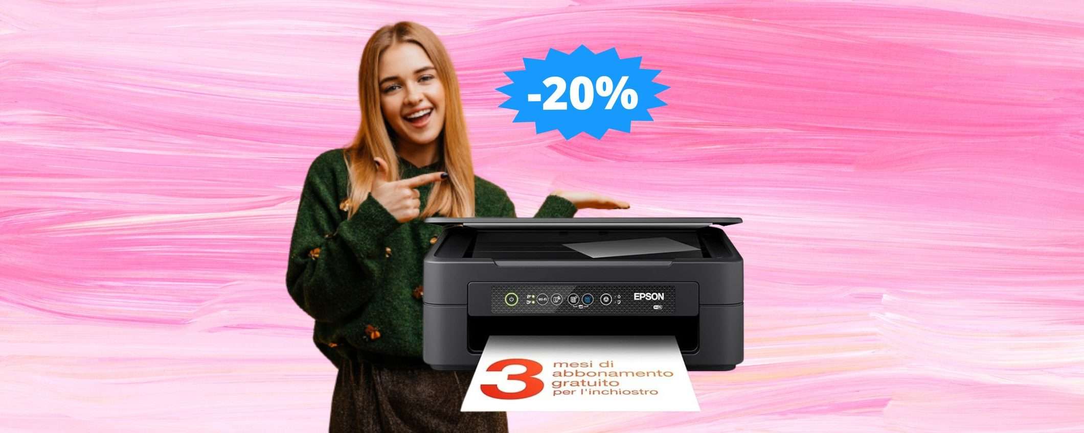 Stampante Epson Expression Home: sconto ESCLUSIVO del 20%