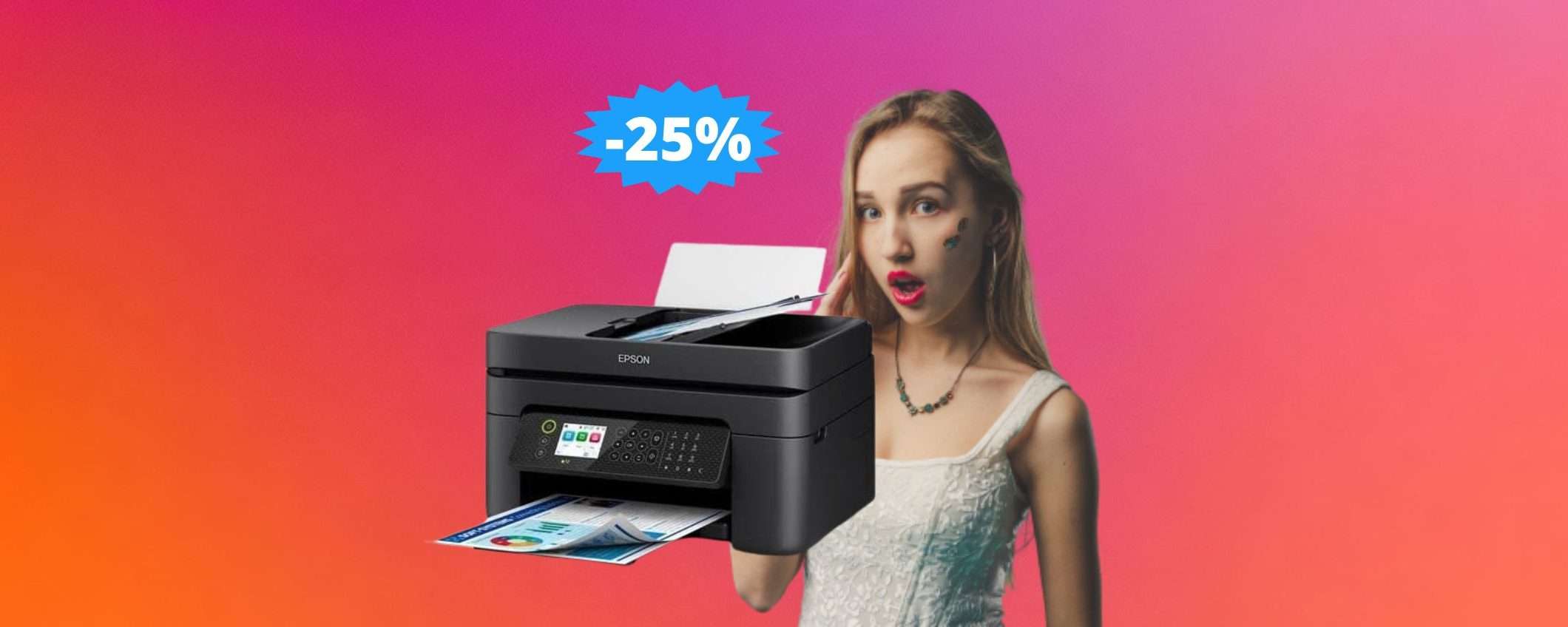 Stampante multifunzione Epson Workforce: SUPER sconto del 25%