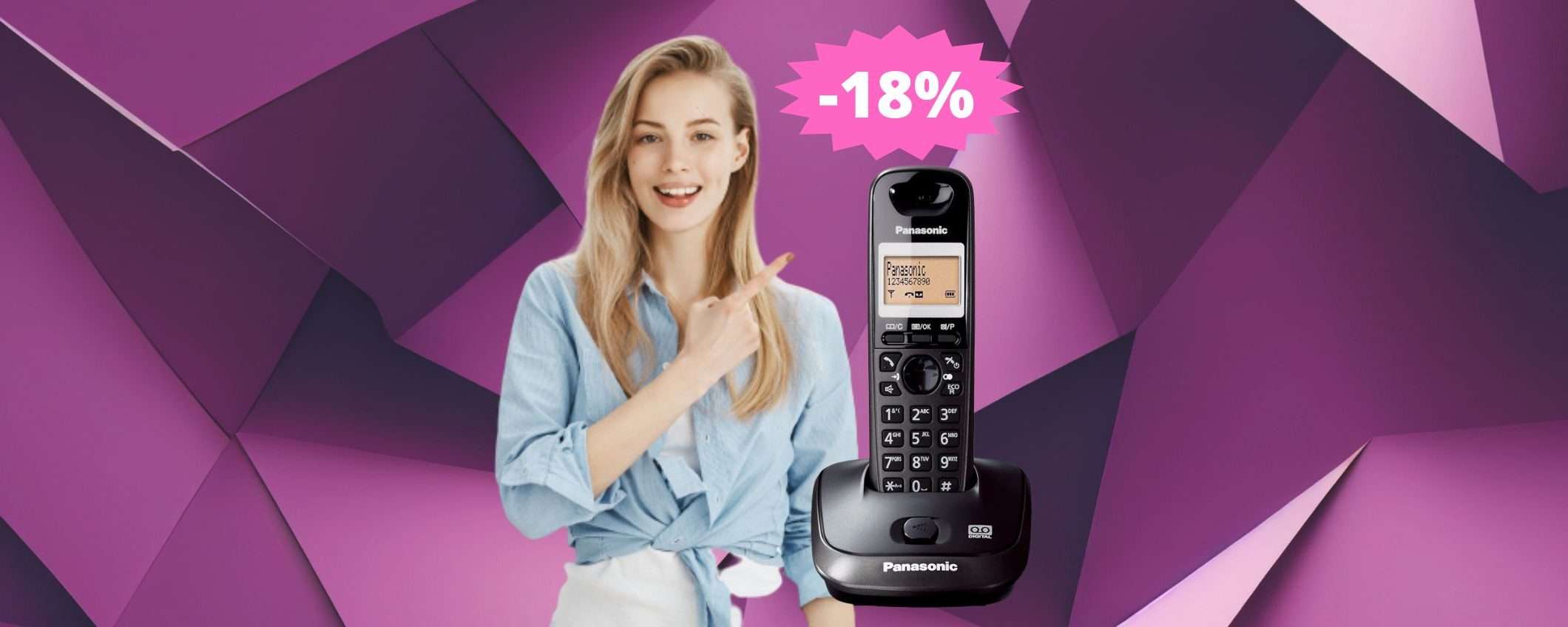 Telefono cordless Panasonic: super OFFERTA per i Prime Day (-18%)