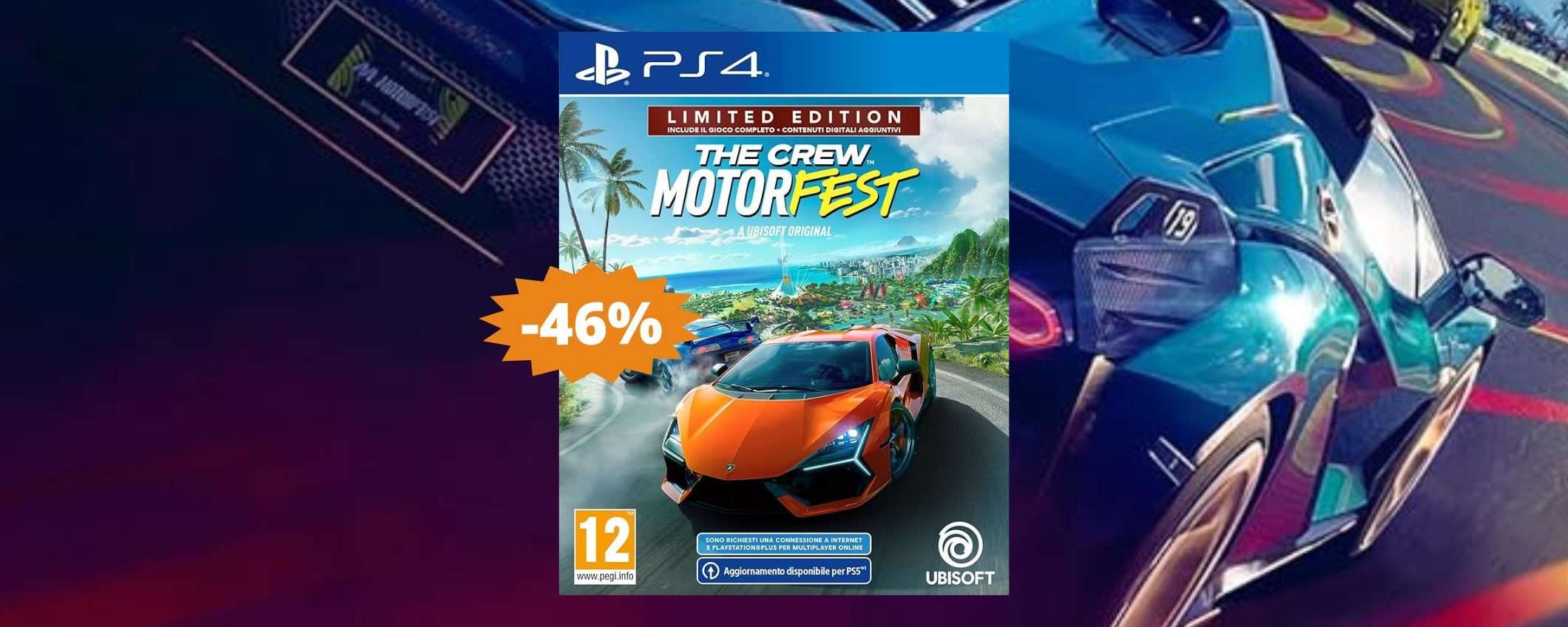 The Crew Motorfest per PS4: sconto ESCLUSIVO del 46% su Amazon