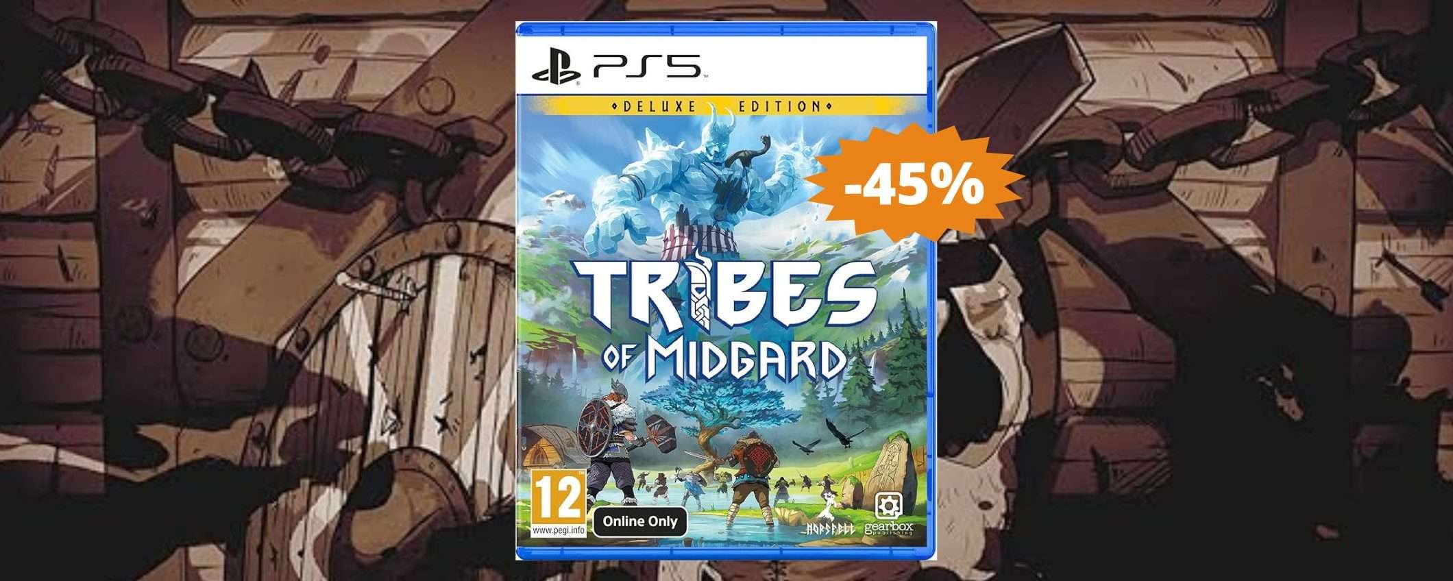 Tribes of Midgard per PS5: sconto EPICO del 45% su Amazon