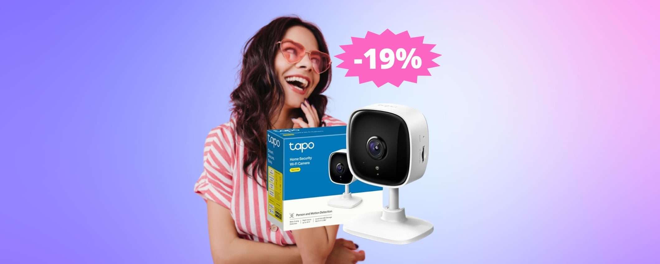 Videocamera TP-Link Tapo C100: la protezione per la tua casa (-19%)