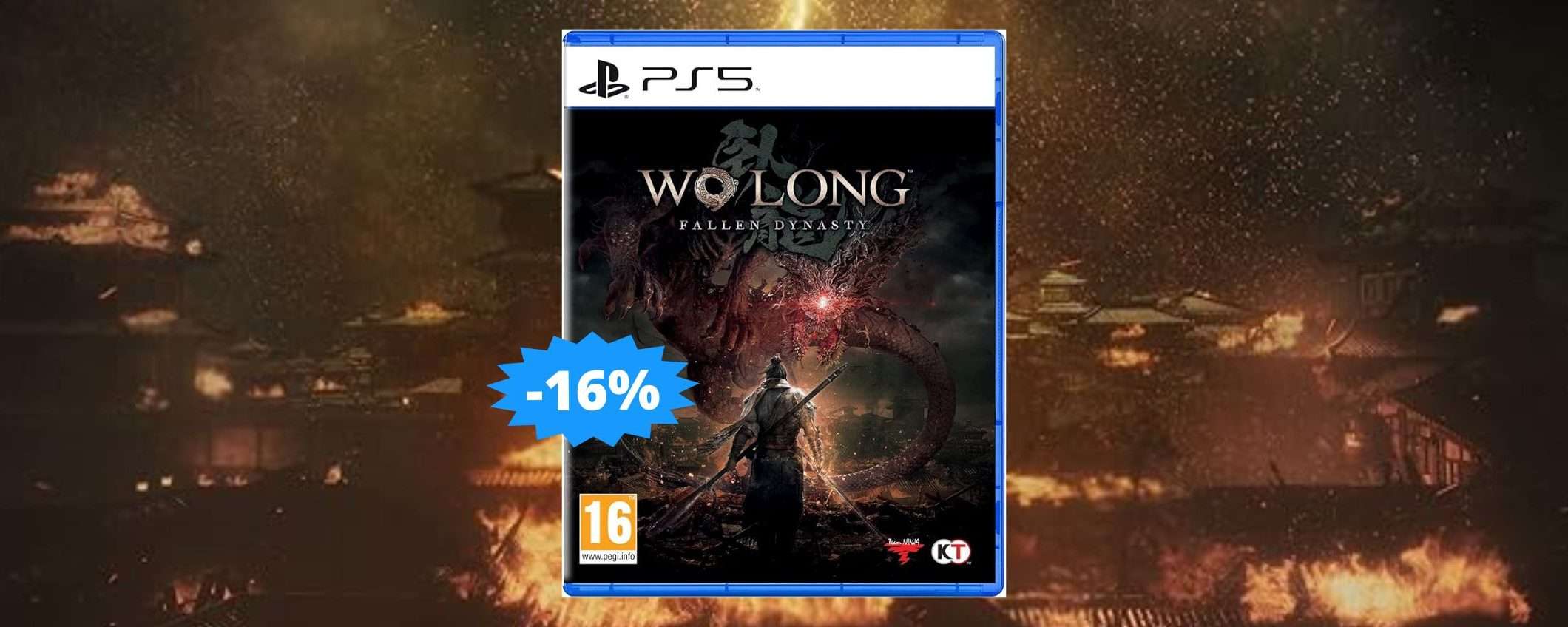 Wo Long Fallen Dynasty per PS5: sconto del 16% a tempo LIMITATO