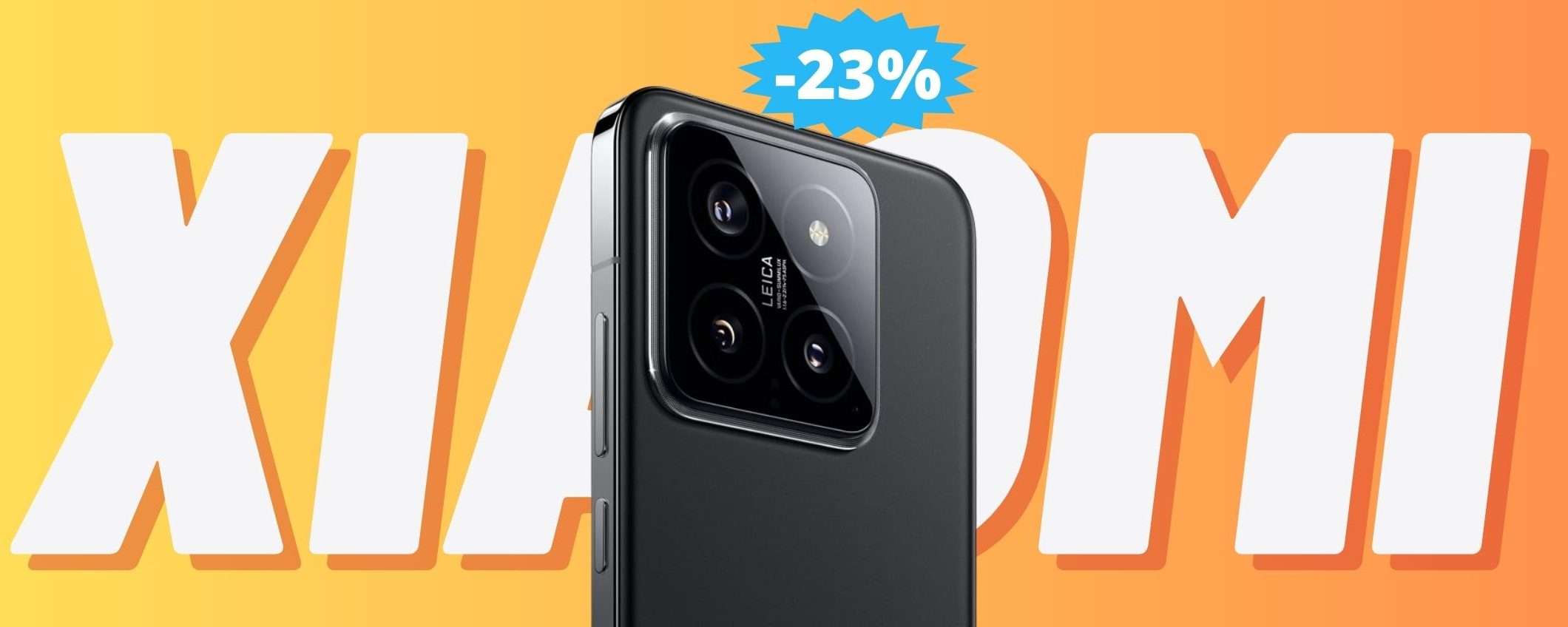 Xiaomi 14: OLTRE 200 euro di sconto su Amazon (-23%)