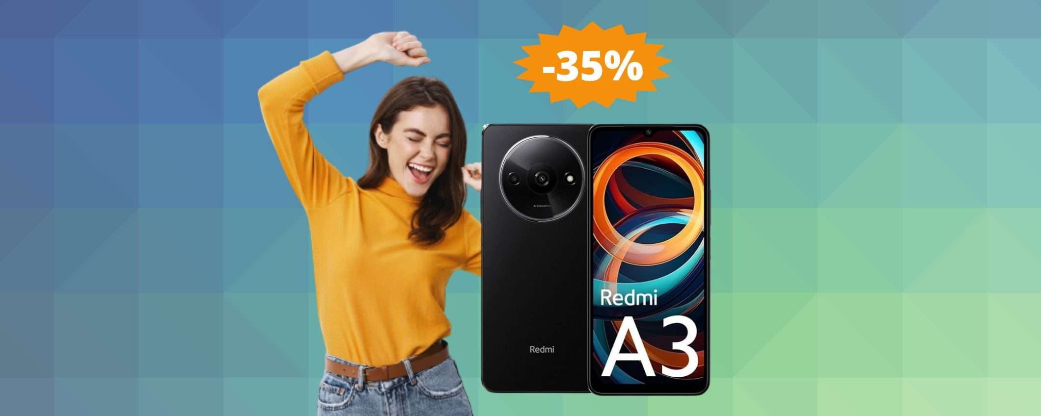 Xiaomi Redmi A3: IMBATTIBILE a questo prezzo (-35%)