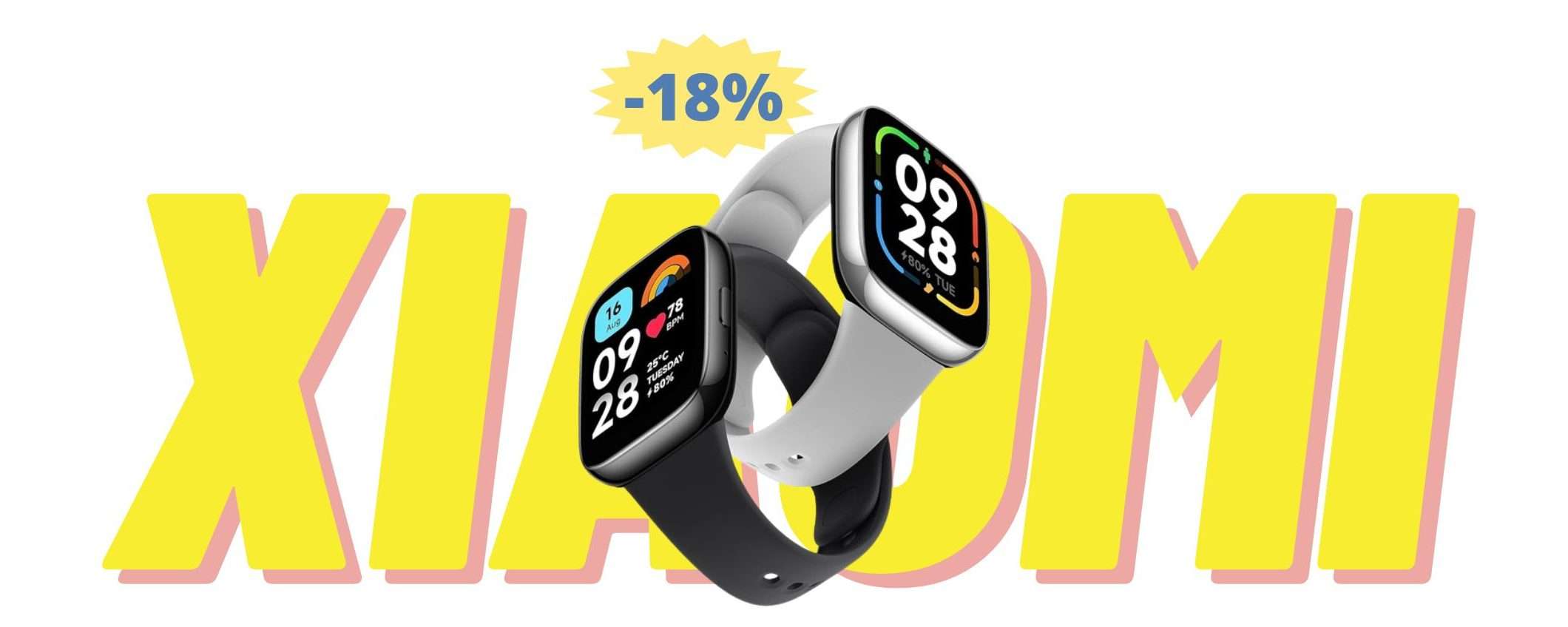 Xiaomi Redmi Watch 3 Active: l'OCCASIONE che stavi cercando (-18%)