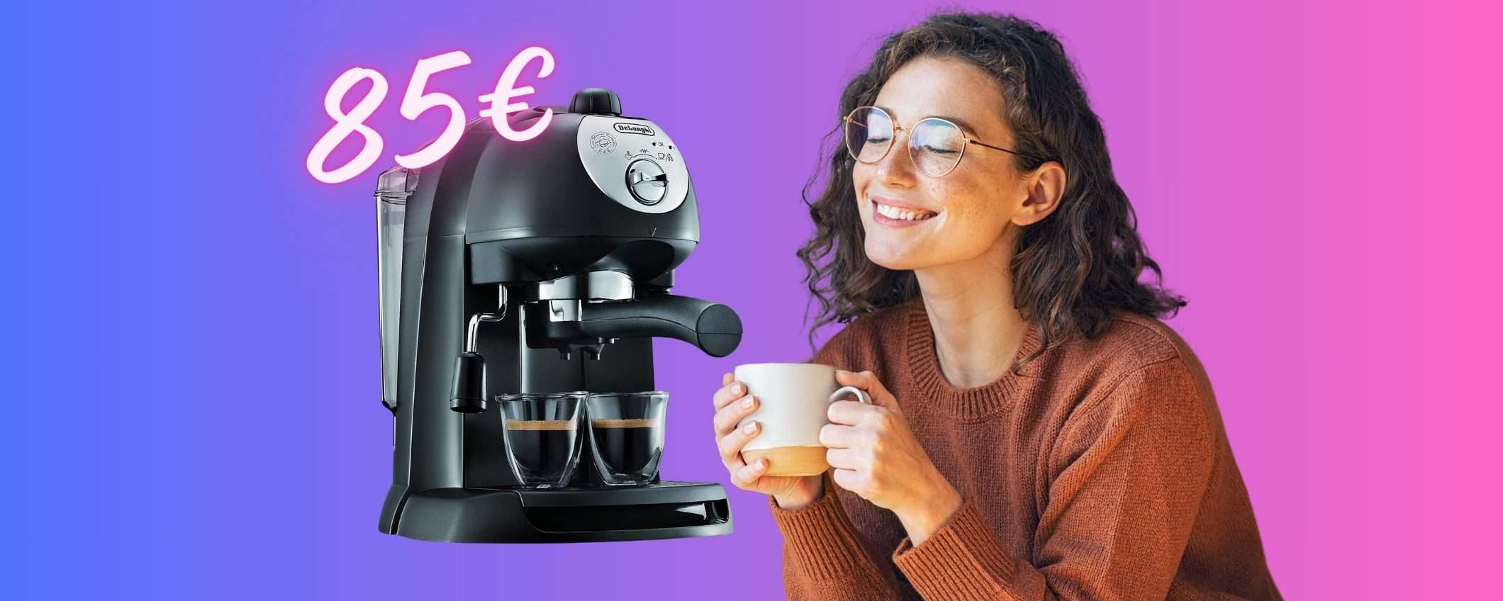 De'Longhi: macchina per espresso con montalatte a PREZZO SHOCK (-37%)