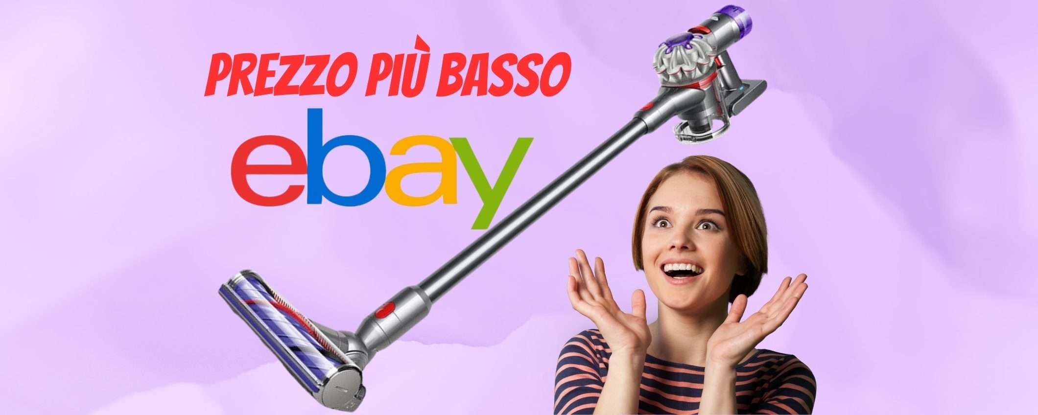 Dyson V8 (ricondizionato) in DOPPIO SCONTO su eBay, il MIGLIOR PREZZO