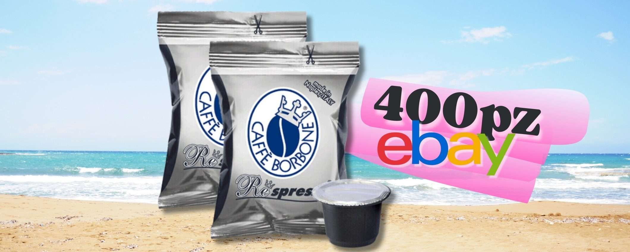 400 capsule Caffè Borbone miscela NERA per NESPRESSO a 0,17€ cad