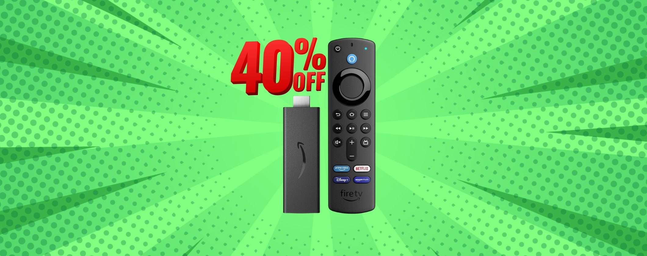 Fire TV Stick HD al 40% di SCONTO al Prime Day e la tua TV diventa smart