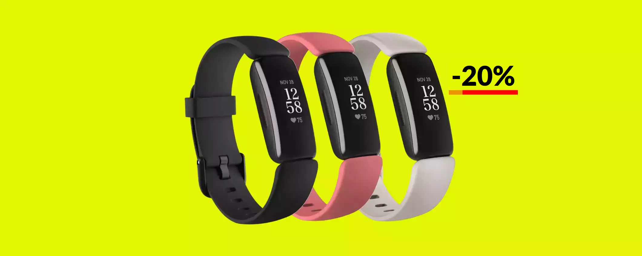 Fitbit Inspire 2: il best buy per gli sportivi torna in OFFERTA (-20%)