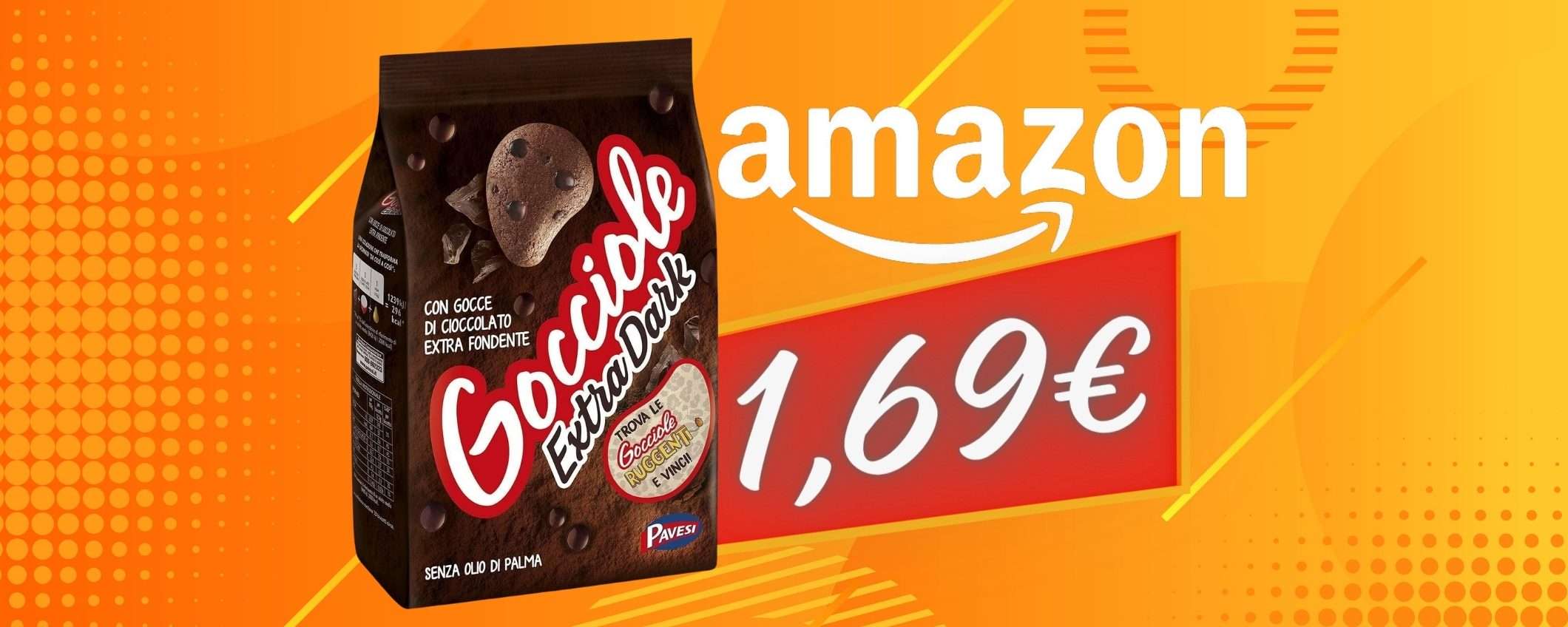 Gocciole Extra Dark Pavesi da 400g in SCONTO FOLLE Amazon (1,69€)