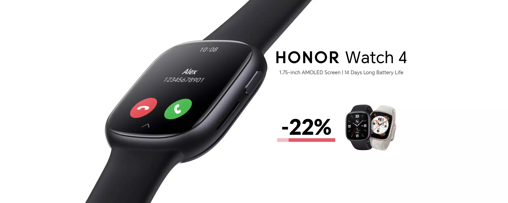 Con Honor Watch 4 telefoni dal polso e controlli lo stress (-22%)