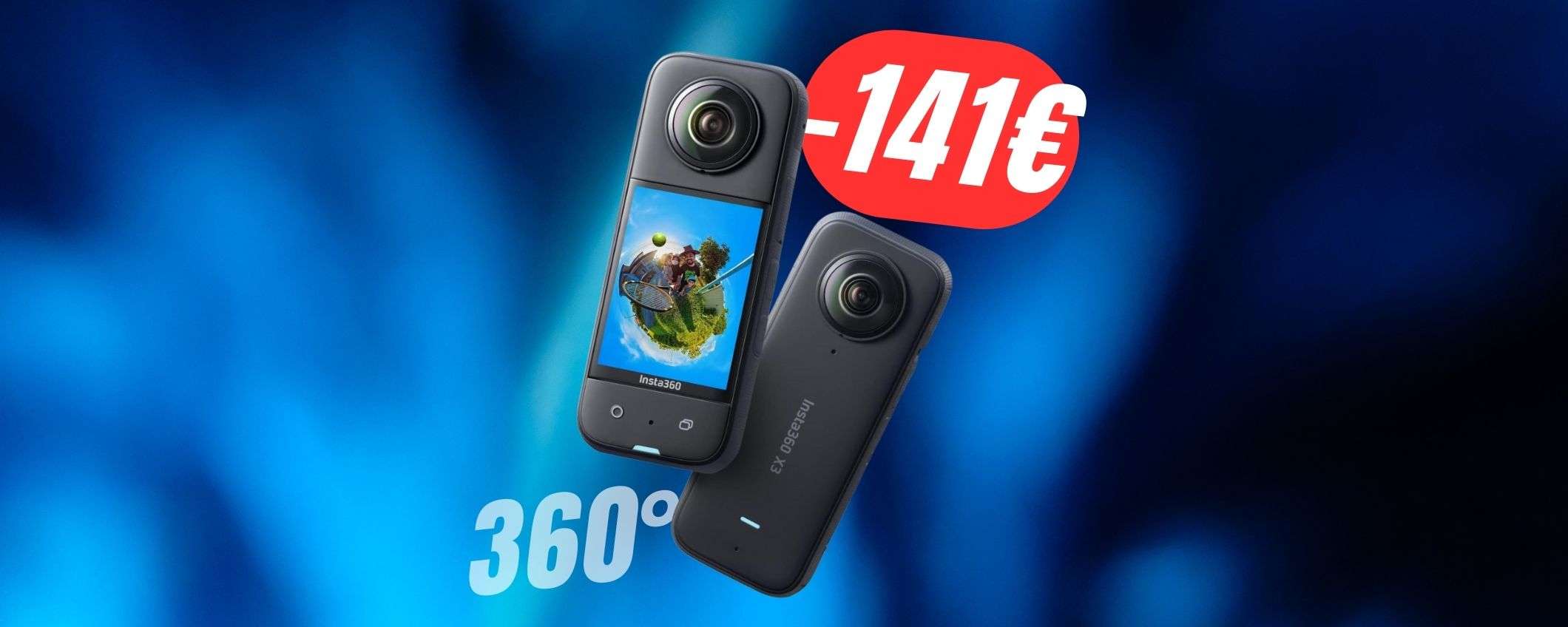 MINIMO STORICO per la nuovissima insta360 X3 (risparmi -141€!)