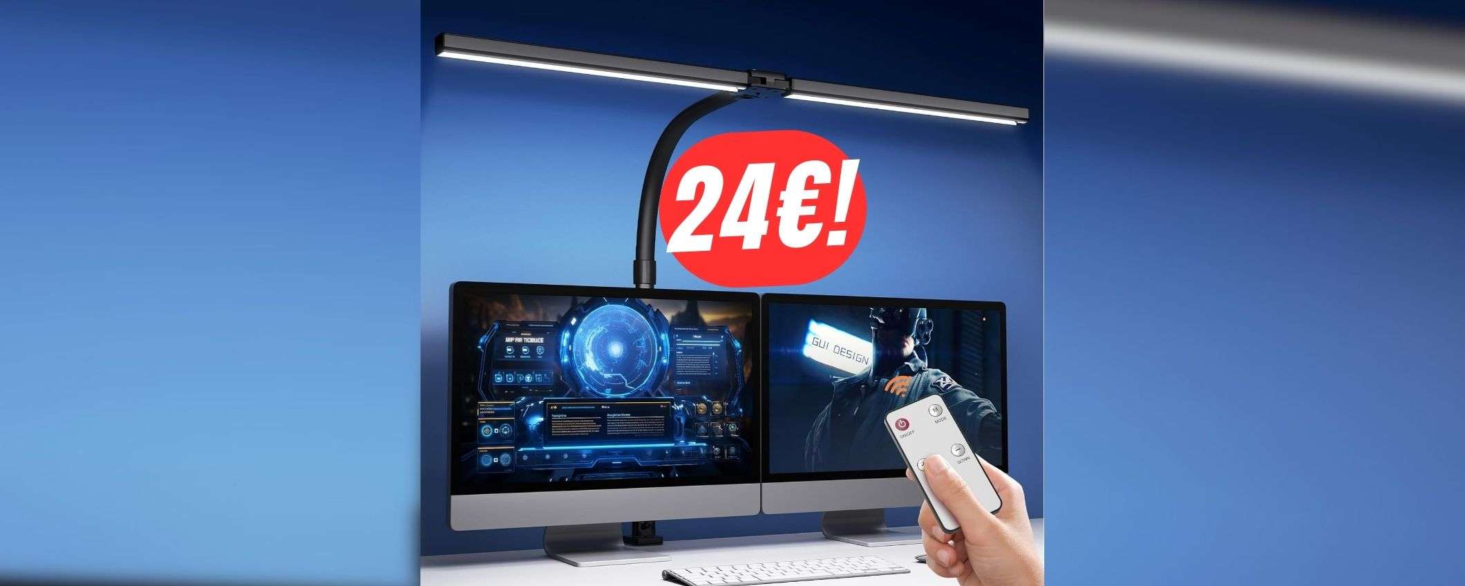 La lampada per PC che protegge i tuoi occhi costa 24€ grazie a questo coupon!