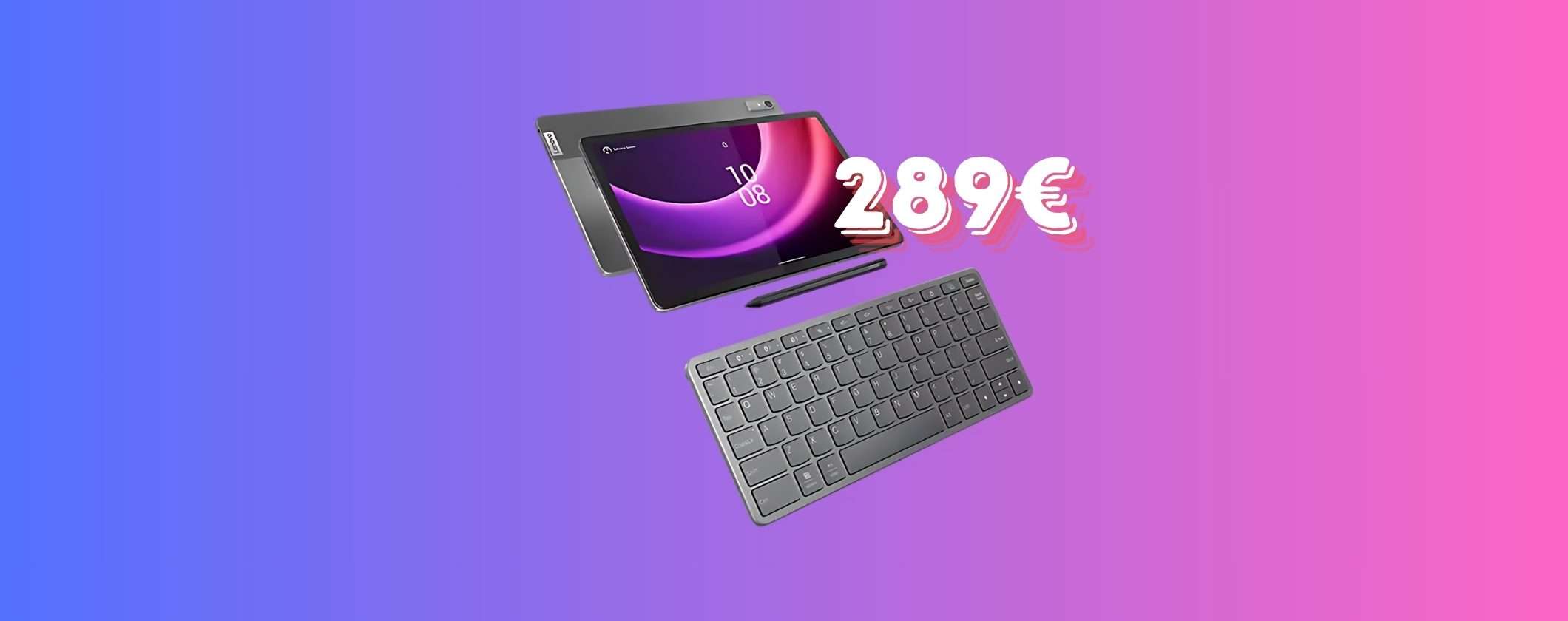 Lenovo Tab P11 2 + Pen + Wireless Keyboard in OFFERTA a 289€