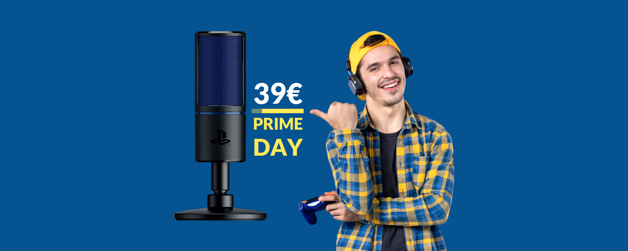 Microfono Razer per PS5: il prezzo crolla a 39€ con il Prime Day