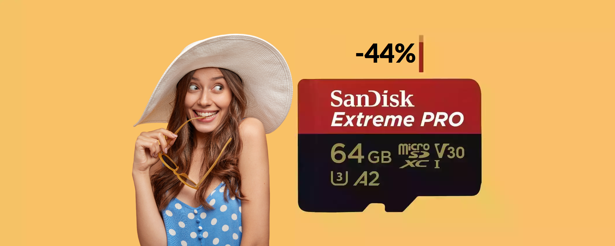 MicroSD SanDisk 64GB: il prezzo PRECIPITA ad appena 18€